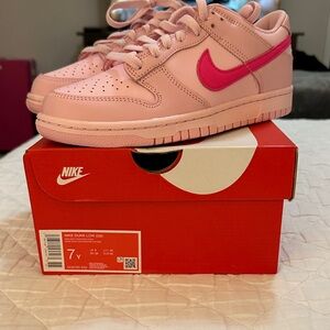 Nike Dunk Low Rose and Fuchsia Sneakers